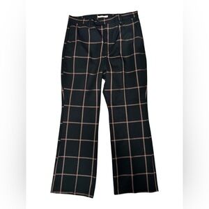 Levi's Black Math Club Flare Jeans with Brown Windowpane